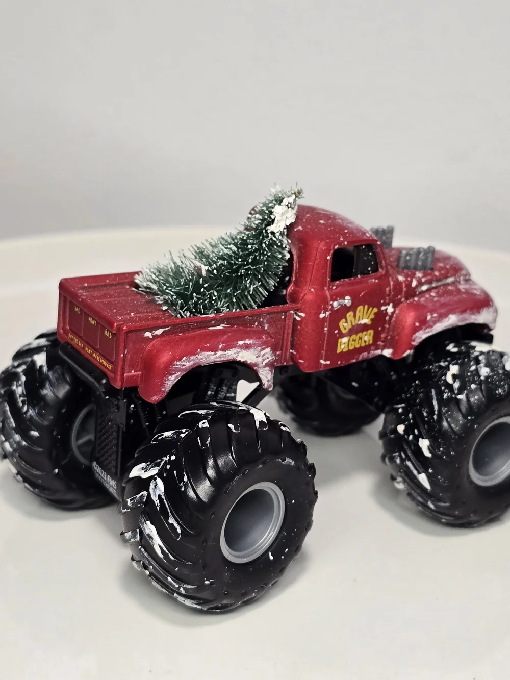 Monster Jam Vintage Red Monster Truck Toy - Custom. GD Truck 4+ Toy.